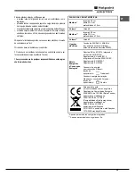 Предварительный просмотр 39 страницы Hotpoint Ariston FK 61 (AN)/HA S Operating Instructions Manual