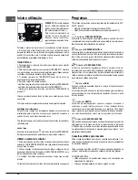 Предварительный просмотр 40 страницы Hotpoint Ariston FK 61 (AN)/HA S Operating Instructions Manual