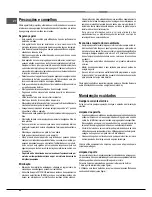 Предварительный просмотр 42 страницы Hotpoint Ariston FK 61 (AN)/HA S Operating Instructions Manual