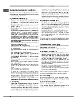 Предварительный просмотр 54 страницы Hotpoint Ariston FK 61 (AN)/HA S Operating Instructions Manual