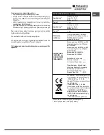 Предварительный просмотр 57 страницы Hotpoint Ariston FK 61 (AN)/HA S Operating Instructions Manual