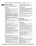 Предварительный просмотр 66 страницы Hotpoint Ariston FK 61 (AN)/HA S Operating Instructions Manual