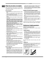 Предварительный просмотр 78 страницы Hotpoint Ariston FK 61 (AN)/HA S Operating Instructions Manual