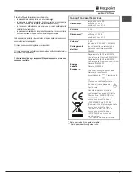 Предварительный просмотр 7 страницы Hotpoint Ariston FK 83.1 X/HA Operating Instructions Manual