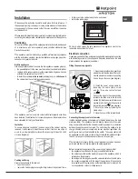 Предварительный просмотр 13 страницы Hotpoint Ariston FK 83.1 X/HA Operating Instructions Manual