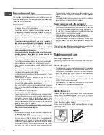 Предварительный просмотр 18 страницы Hotpoint Ariston FK 83.1 X/HA Operating Instructions Manual