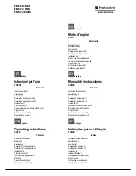 Hotpoint Ariston FK 832 J X/HA Operating Instructions Manual предпросмотр