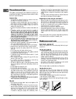 Предварительный просмотр 24 страницы Hotpoint Ariston FK 832 J X/HA Operating Instructions Manual