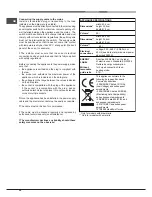 Предварительный просмотр 24 страницы Hotpoint Ariston FK 89 E .20 X/HA S Operating Instructions Manual