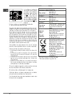 Предварительный просмотр 44 страницы Hotpoint Ariston FK 89 E .20 X/HA S Operating Instructions Manual