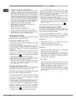 Предварительный просмотр 48 страницы Hotpoint Ariston FK 89 E .20 X/HA S Operating Instructions Manual