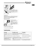 Предварительный просмотр 21 страницы Hotpoint Ariston FK 89EL .20 X Operating Instructions Manual