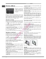 Предварительный просмотр 12 страницы Hotpoint Ariston FK 89P /HA S Operating Instructions Manual