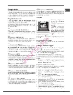 Предварительный просмотр 13 страницы Hotpoint Ariston FK 89P /HA S Operating Instructions Manual