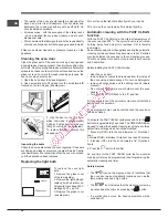 Предварительный просмотр 26 страницы Hotpoint Ariston FK 89P /HA S Operating Instructions Manual