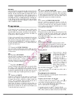 Предварительный просмотр 49 страницы Hotpoint Ariston FK 89P /HA S Operating Instructions Manual