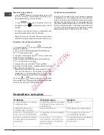 Предварительный просмотр 54 страницы Hotpoint Ariston FK 89P /HA S Operating Instructions Manual