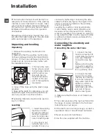 Preview for 2 page of Hotpoint Ariston FMD 722 Instructions For Use Manual