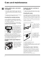 Preview for 4 page of Hotpoint Ariston FMD 722 Instructions For Use Manual