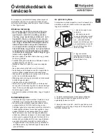 Preview for 65 page of Hotpoint Ariston FMD 823 Instructions For Use Manual