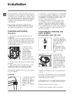 Preview for 2 page of Hotpoint Ariston FMF 723 Instructions For Use Manual