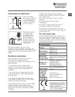 Preview for 3 page of Hotpoint Ariston FMG 723 Instructions For Use Manual