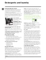 Preview for 10 page of Hotpoint Ariston FMG 723 Instructions For Use Manual