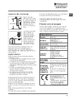 Preview for 15 page of Hotpoint Ariston FMG 723 Instructions For Use Manual