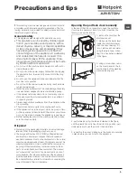 Preview for 5 page of Hotpoint Ariston FMSD 822 Instructions For Use Manual