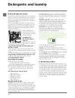 Preview for 10 page of Hotpoint Ariston FMSD 822 Instructions For Use Manual