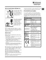 Preview for 51 page of Hotpoint Ariston FMSD 822 Instructions For Use Manual