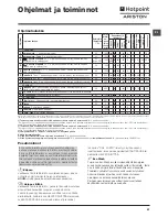 Preview for 57 page of Hotpoint Ariston FMSD 822 Instructions For Use Manual