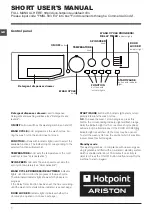 Hotpoint Ariston FMSL 603 EU Short User Manual предпросмотр