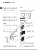 Preview for 2 page of Hotpoint Ariston FQ 103 GP.1 F/HA Operating Instructions Manual