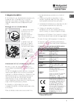 Preview for 3 page of Hotpoint Ariston FQ 103 GP.1 F/HA Operating Instructions Manual