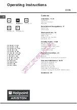 Preview for 14 page of Hotpoint Ariston FQ 103 GP.1 F/HA Operating Instructions Manual