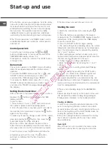 Preview for 18 page of Hotpoint Ariston FQ 103 GP.1 F/HA Operating Instructions Manual