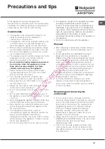 Preview for 23 page of Hotpoint Ariston FQ 103 GP.1 F/HA Operating Instructions Manual