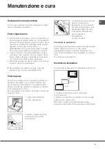 Предварительный просмотр 9 страницы Hotpoint Ariston FQ 61 GP.1 /HA Operating Instructions Manual