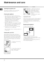 Предварительный просмотр 20 страницы Hotpoint Ariston FQ 61 GP.1 /HA Operating Instructions Manual