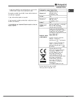 Предварительный просмотр 13 страницы Hotpoint Ariston FT 820.1 (AN) /HA S Operating Instructions Manual