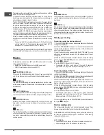 Предварительный просмотр 22 страницы Hotpoint Ariston FT 820.1 (AN) /HA S Operating Instructions Manual