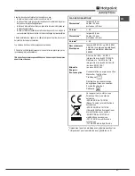 Предварительный просмотр 27 страницы Hotpoint Ariston FT 820.1 (AN) /HA S Operating Instructions Manual