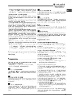 Предварительный просмотр 29 страницы Hotpoint Ariston FT 820.1 (AN) /HA S Operating Instructions Manual