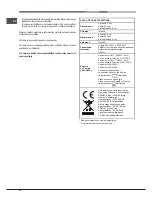 Предварительный просмотр 34 страницы Hotpoint Ariston FT 820.1 (AN) /HA S Operating Instructions Manual