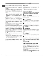 Предварительный просмотр 36 страницы Hotpoint Ariston FT 820.1 (AN) /HA S Operating Instructions Manual