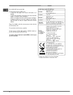 Предварительный просмотр 42 страницы Hotpoint Ariston FT 820.1 (AN) /HA S Operating Instructions Manual