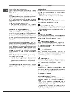 Предварительный просмотр 44 страницы Hotpoint Ariston FT 820.1 (AN) /HA S Operating Instructions Manual