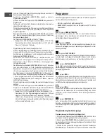 Предварительный просмотр 52 страницы Hotpoint Ariston FT 820.1 (AN) /HA S Operating Instructions Manual