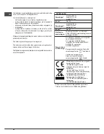 Предварительный просмотр 58 страницы Hotpoint Ariston FT 820.1 (AN) /HA S Operating Instructions Manual